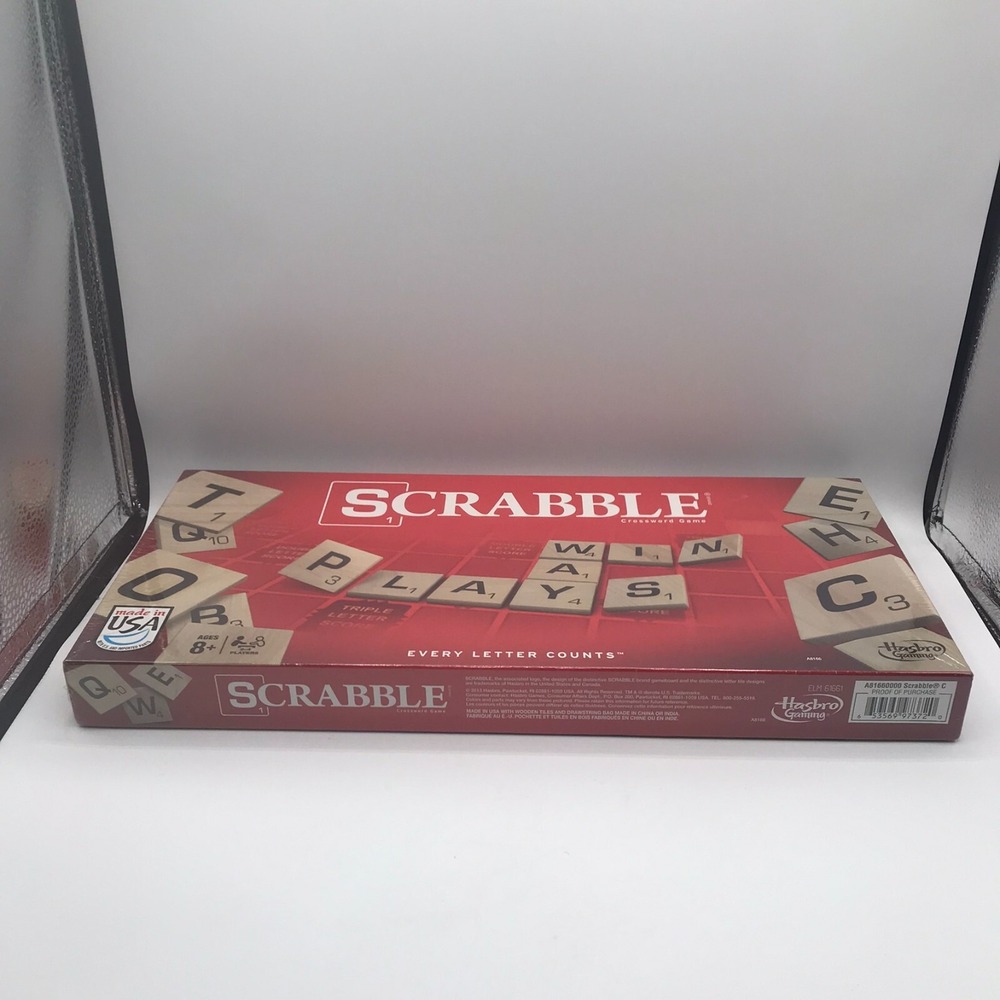 SCRABBLE Hasbro Gamin Made in USA Every Letter Counts Classic NEW SEALED - Picture 5 of 6
